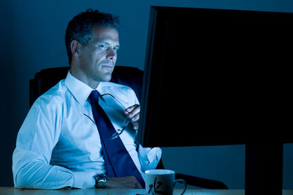 working-late